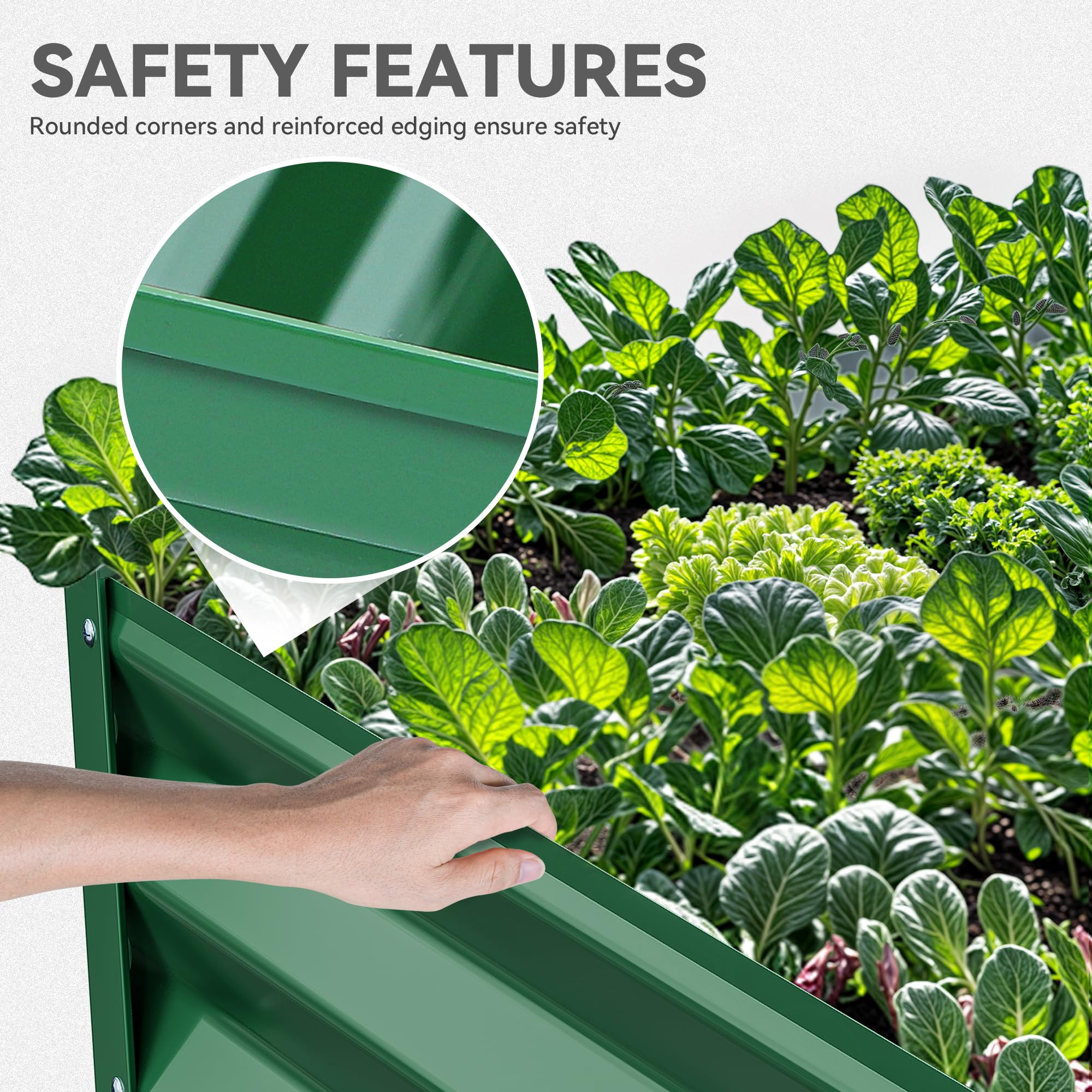 YITAHOME curled edge close-up protecting hands and improving user safety