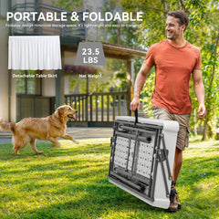 YITAHOME foldable shelf and mesh rack demonstrating organized storage benefit