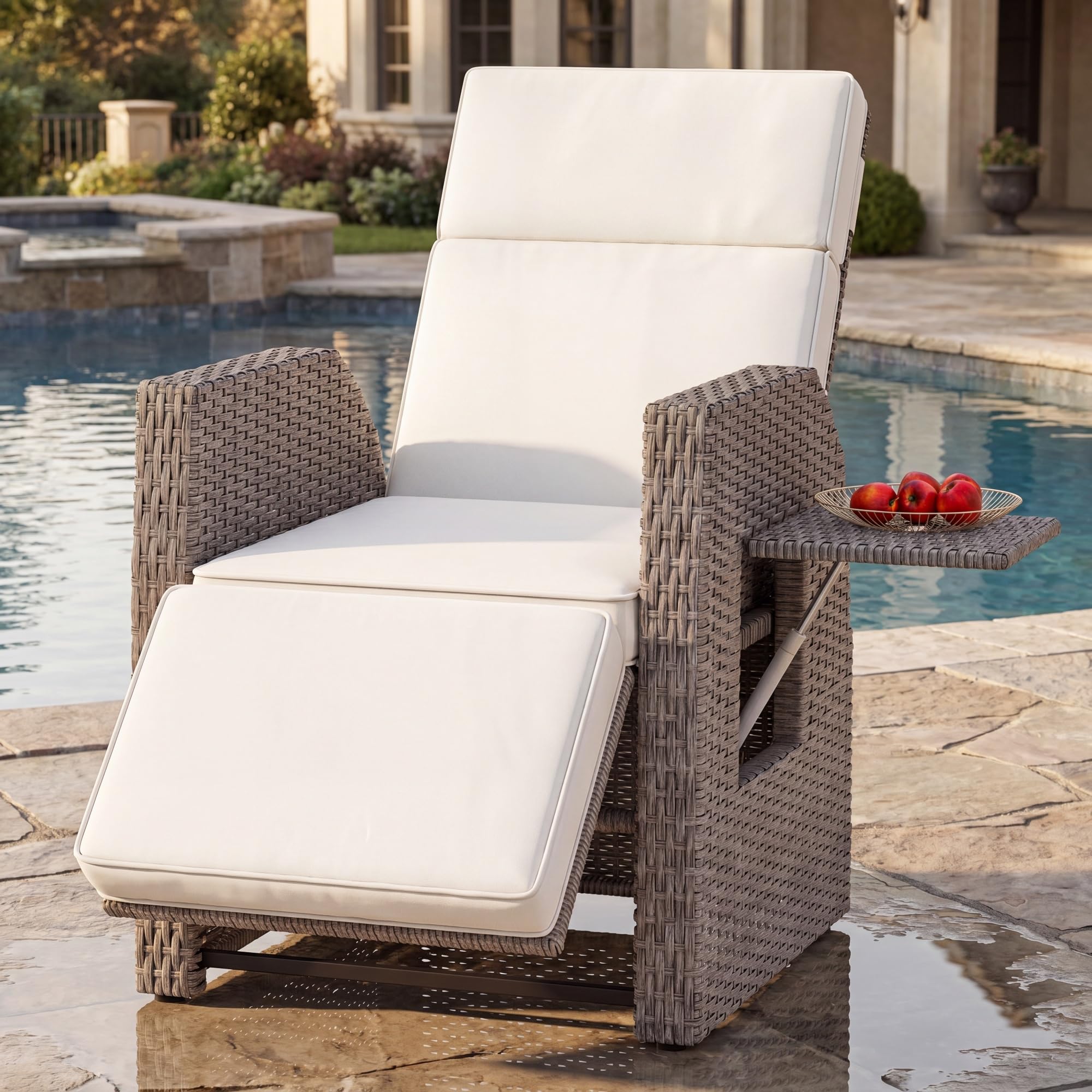 YITAHOME front view beige recliner showing full chair and comfort