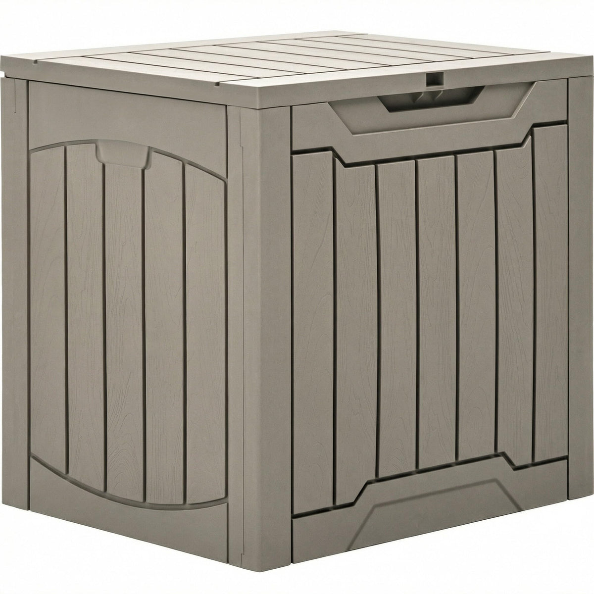 YITAHOME front view deck box showing compact storage and curb appeal