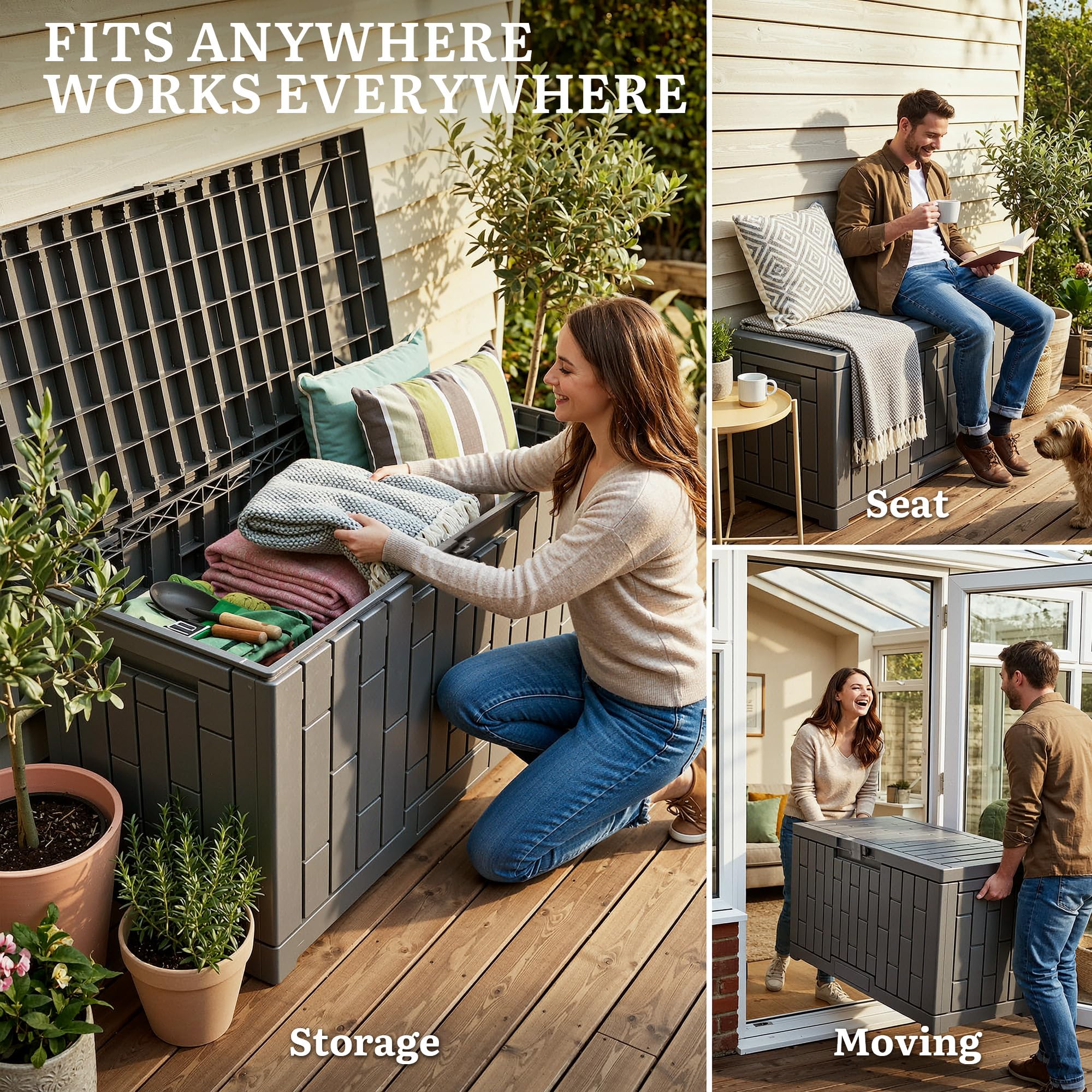 YITAHOME garage with tools showing organized indoor-outdoor storage benefit
