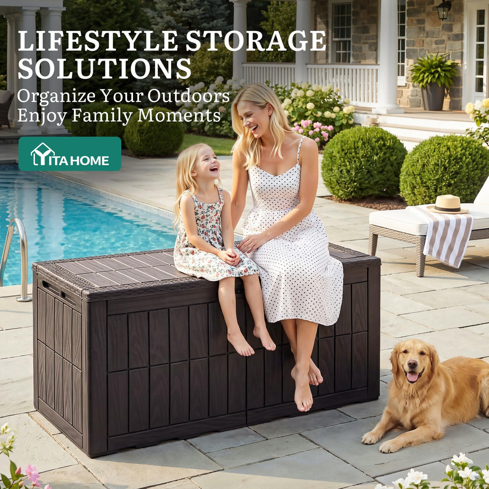 YITAHOME interior shot with organized contents illustrating large 110-gallon capacity benefit