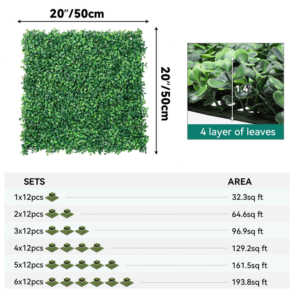 YITAHOME installed on fence providing instant privacy and greenery