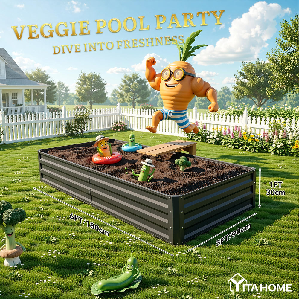 YITAHOME two beds on patio with flowers illustrating adaptable outdoor styling