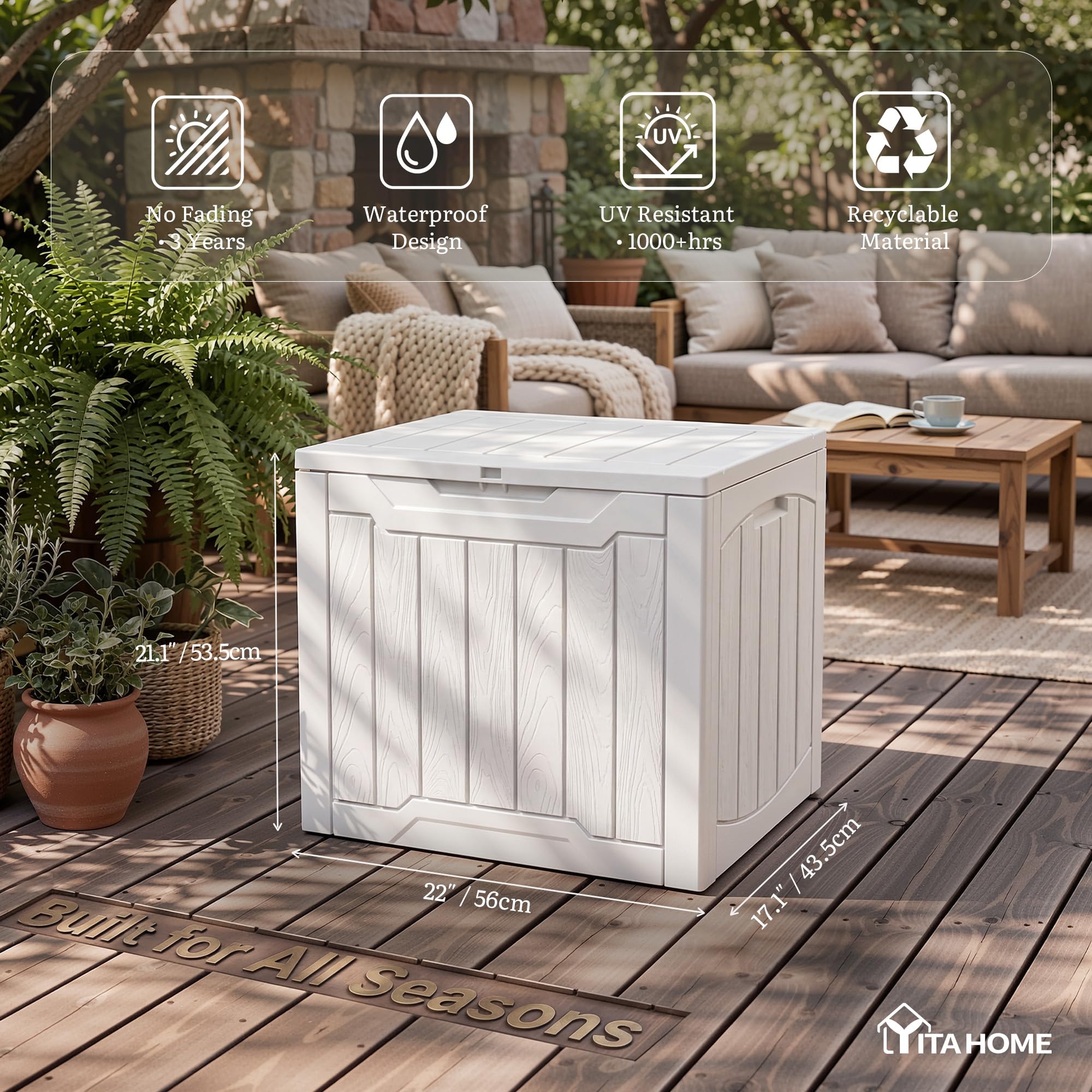 YITAHOME lid with lock point showing secure storage capability