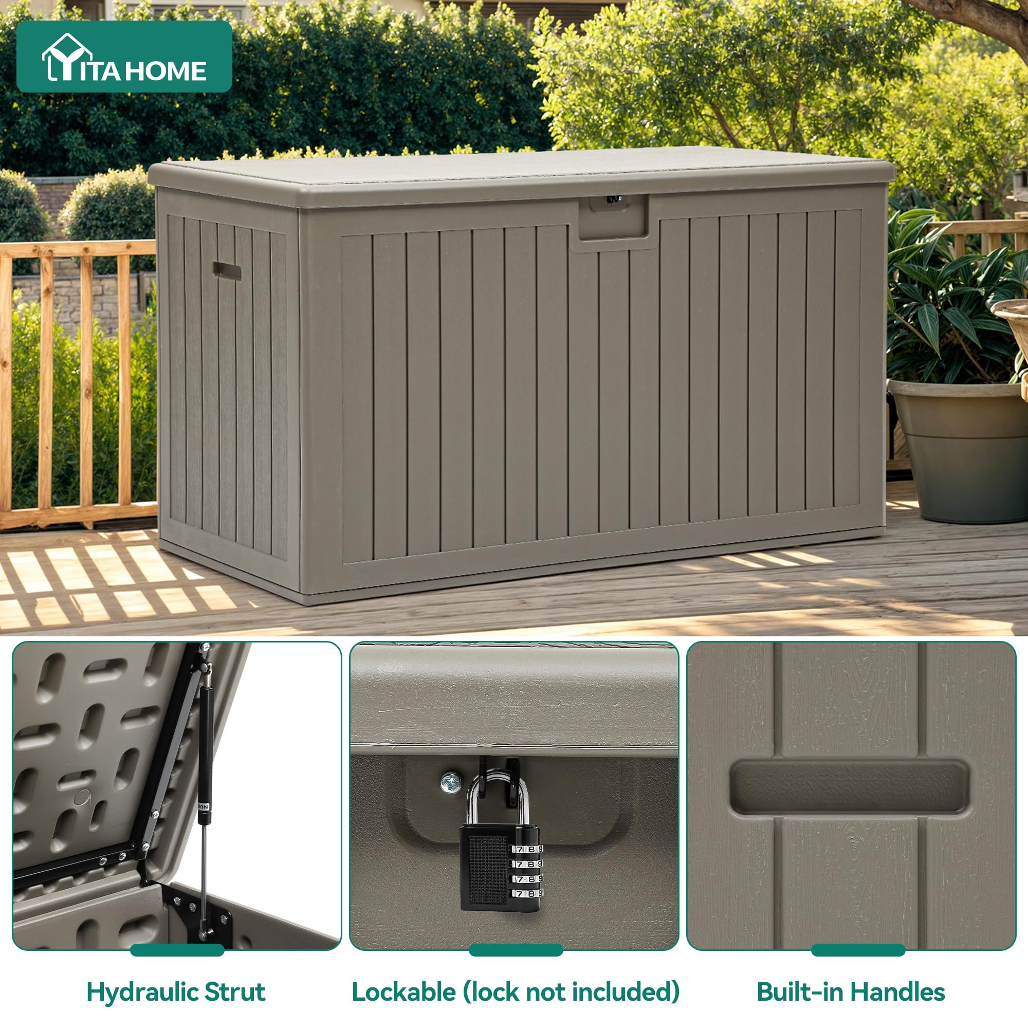 YITAHOME open interior showing removable divider for organized storage