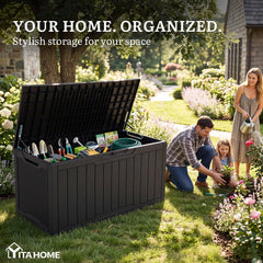YITAHOME open lid showing roomy interior for cushions and gear