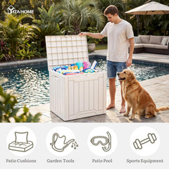 YITAHOME open lid interior showing spacious 31-gallon capacity benefit