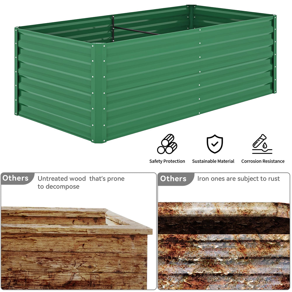 YITAHOME raised bed planted with vegetables for abundant growth