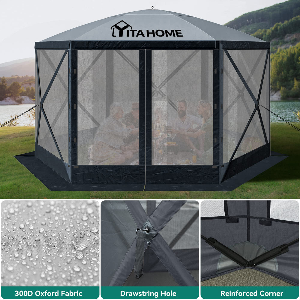 YITAHOME roof fabric texture detail showing water-resistant and UV protection