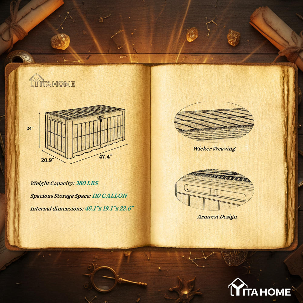 YITAHOME scale with cushions to show size and capacity for patio items benefit