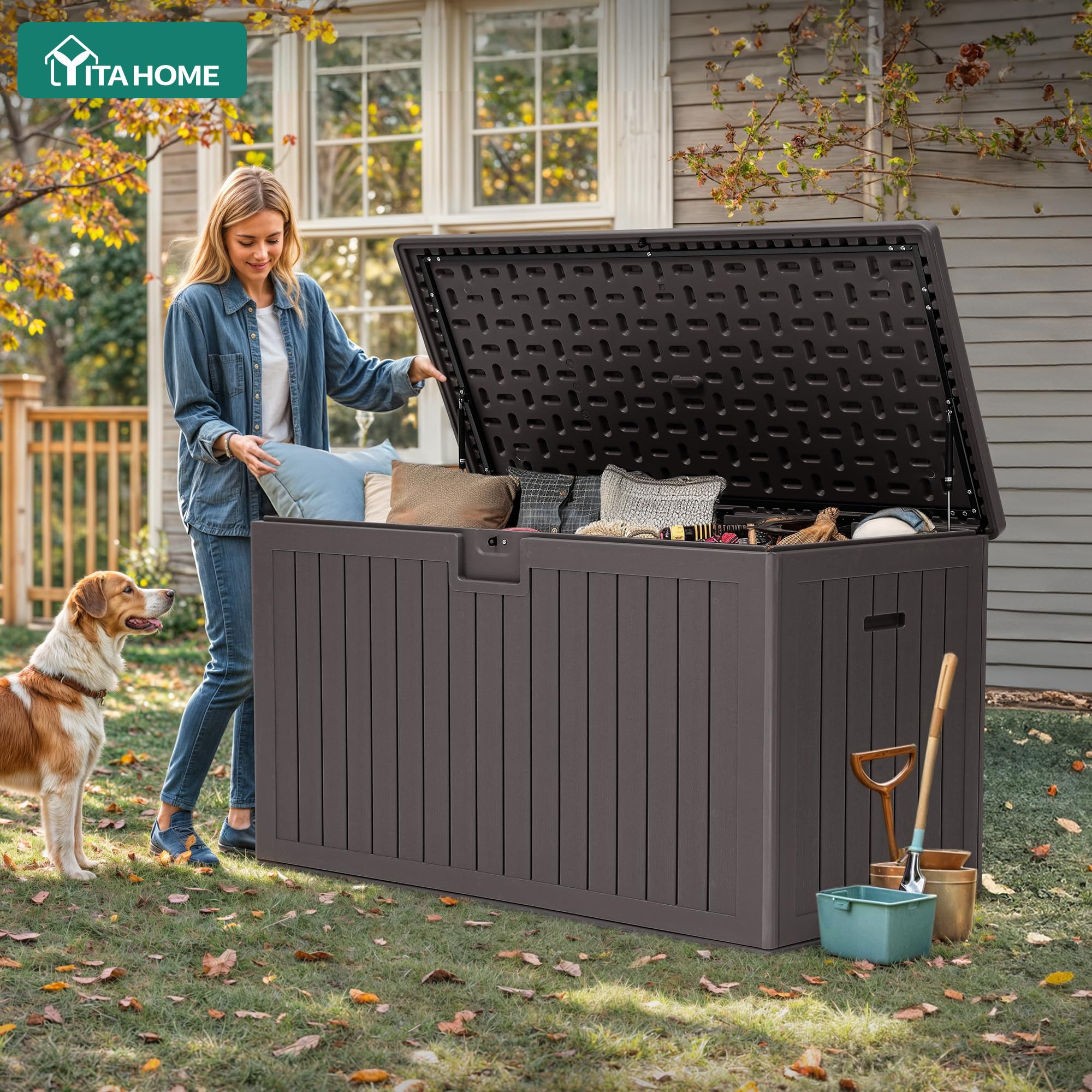 YITAHOME close-up of side handle for easy lifting and repositioning benefit