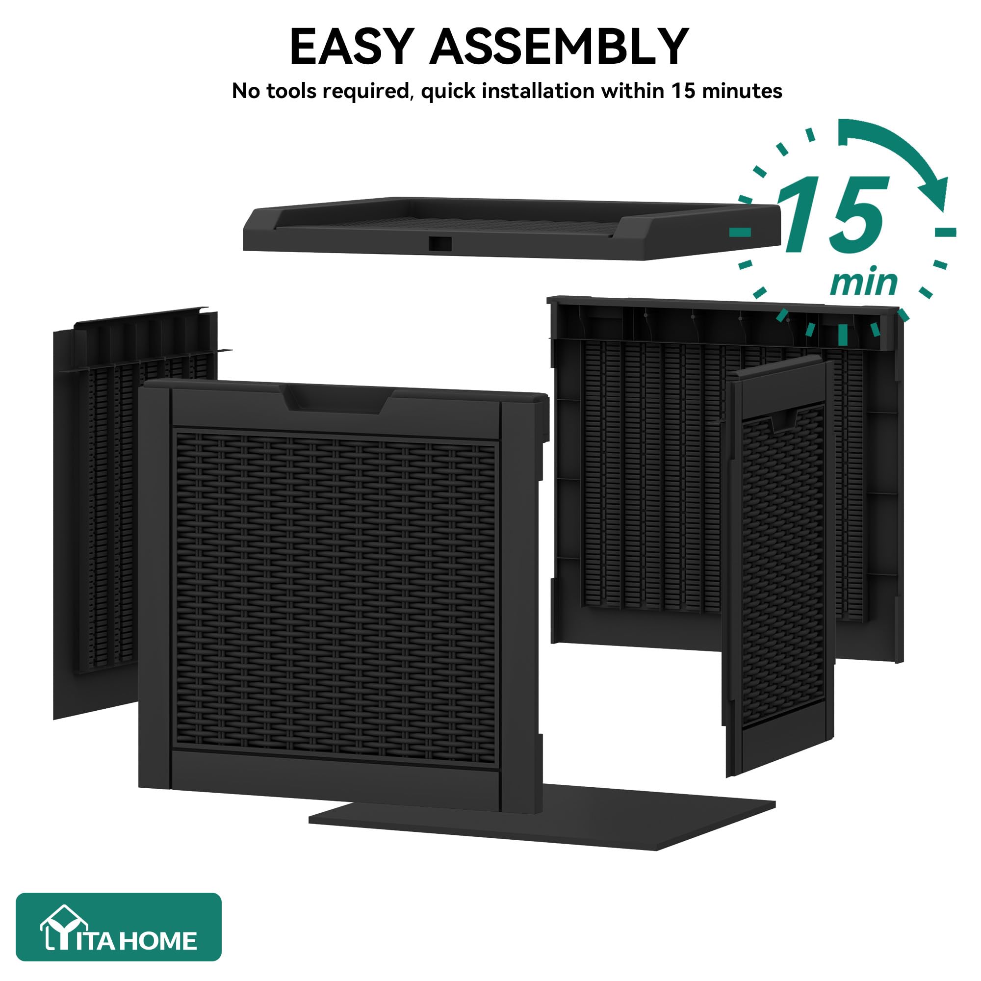 YITAHOME side handle detail demonstrating easy lifting and portability benefit