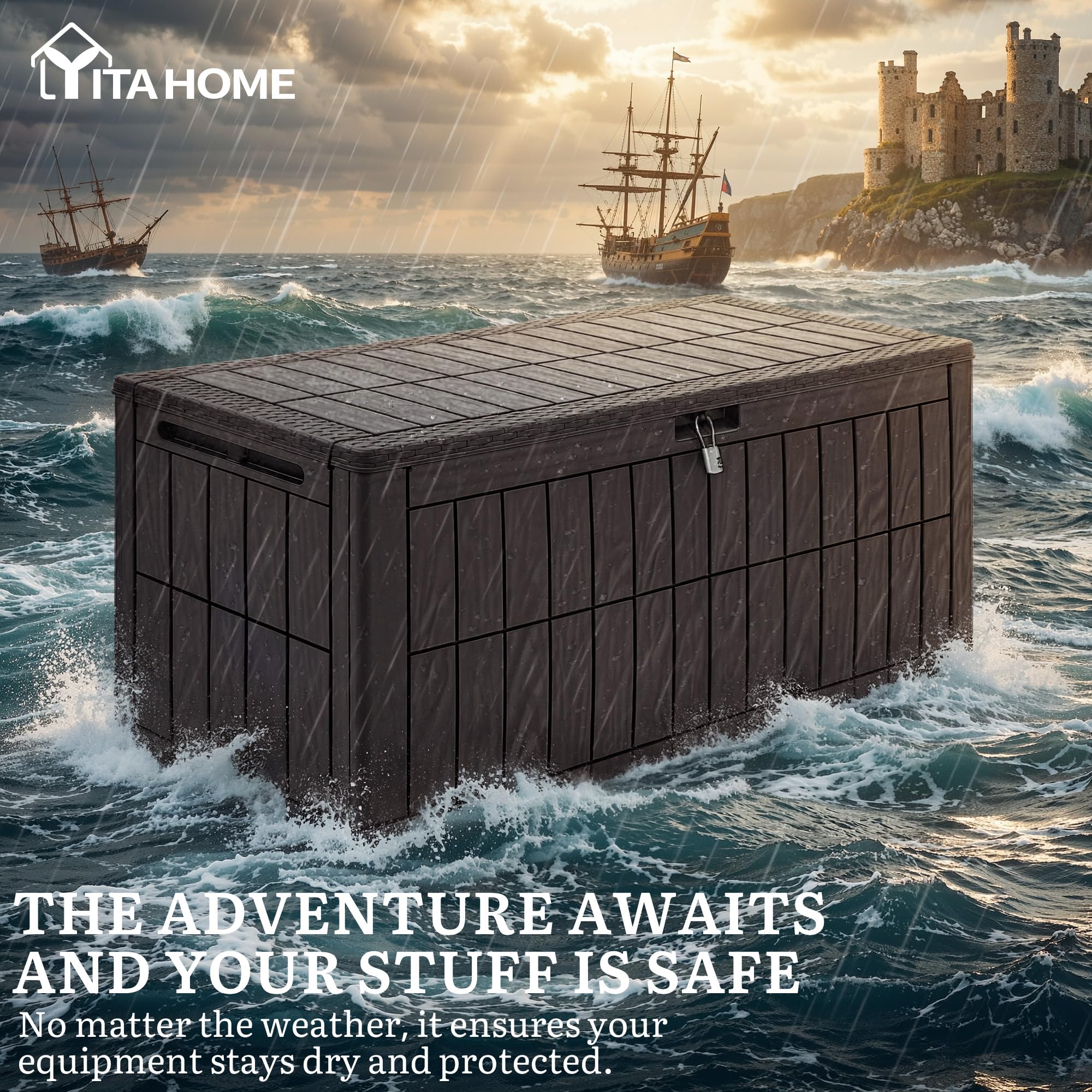 YITAHOME side handle detail for easy repositioning and transport benefit