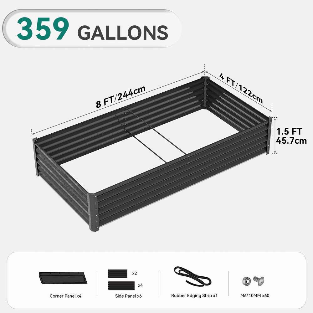 YITAHOME size comparison with person showing height and accessibility for comfortable gardening