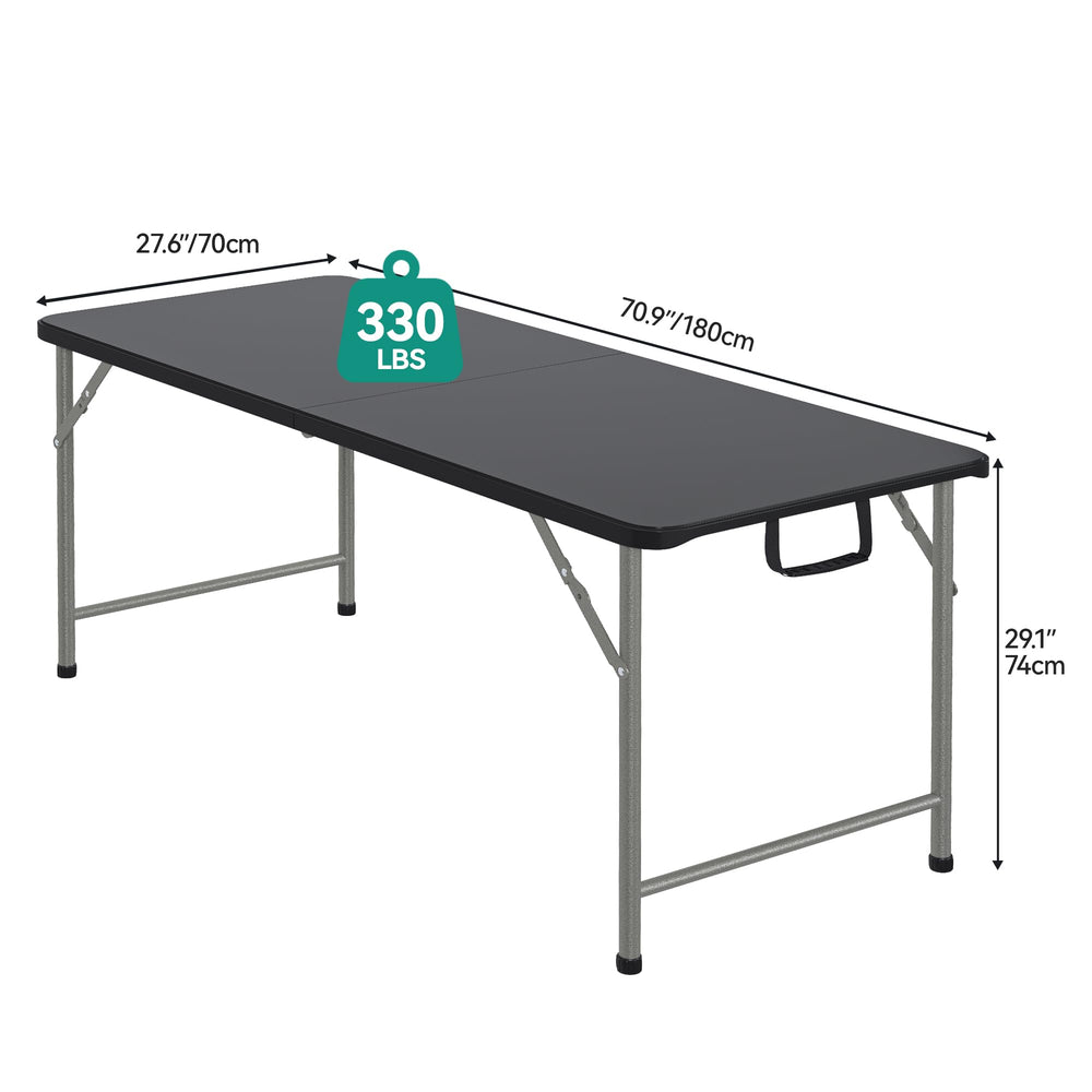 YITAHOME table outdoors at a picnic demonstrating portability and convenience