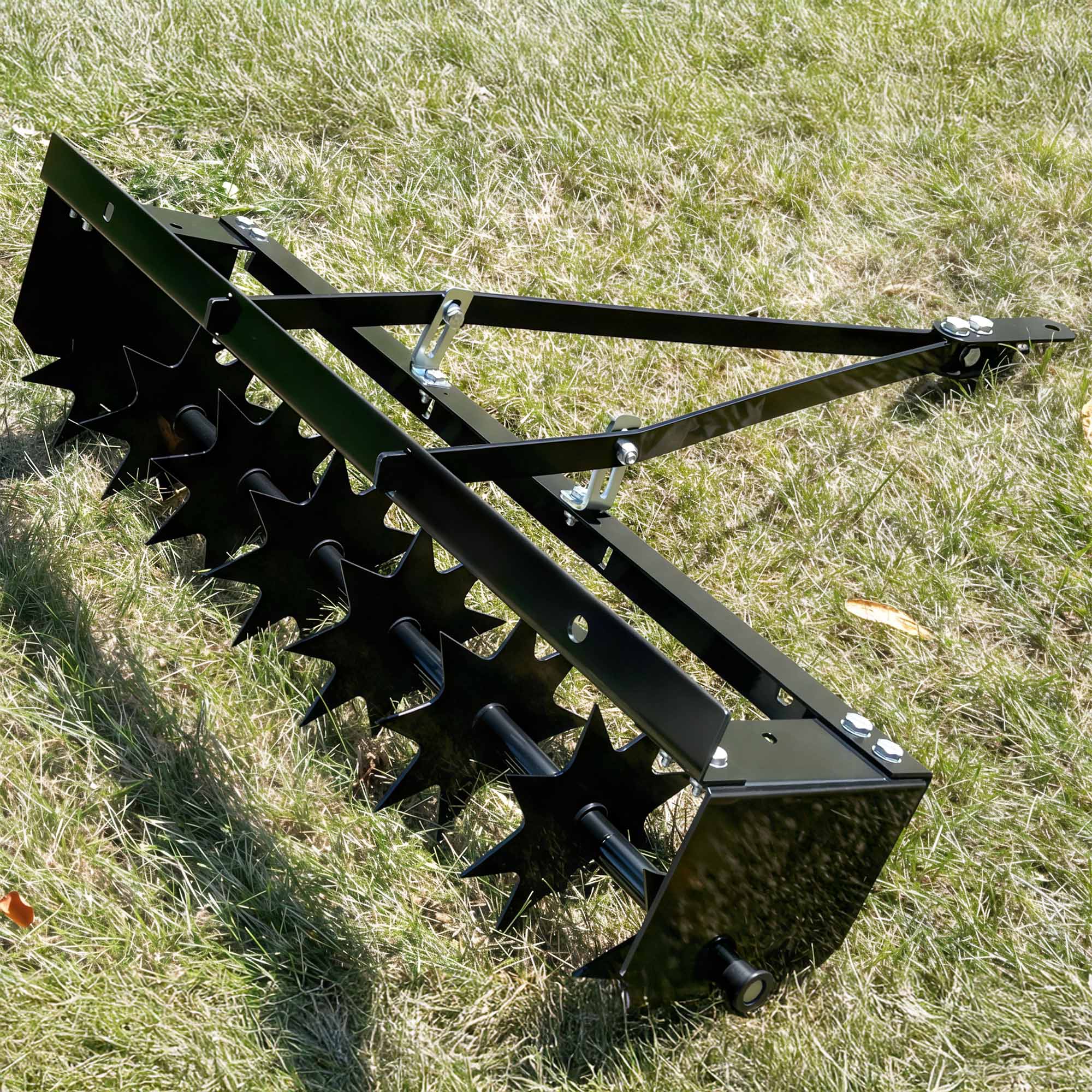 YITAMOTOR weight blocks loaded on frame demonstrating adjustable penetration depth
