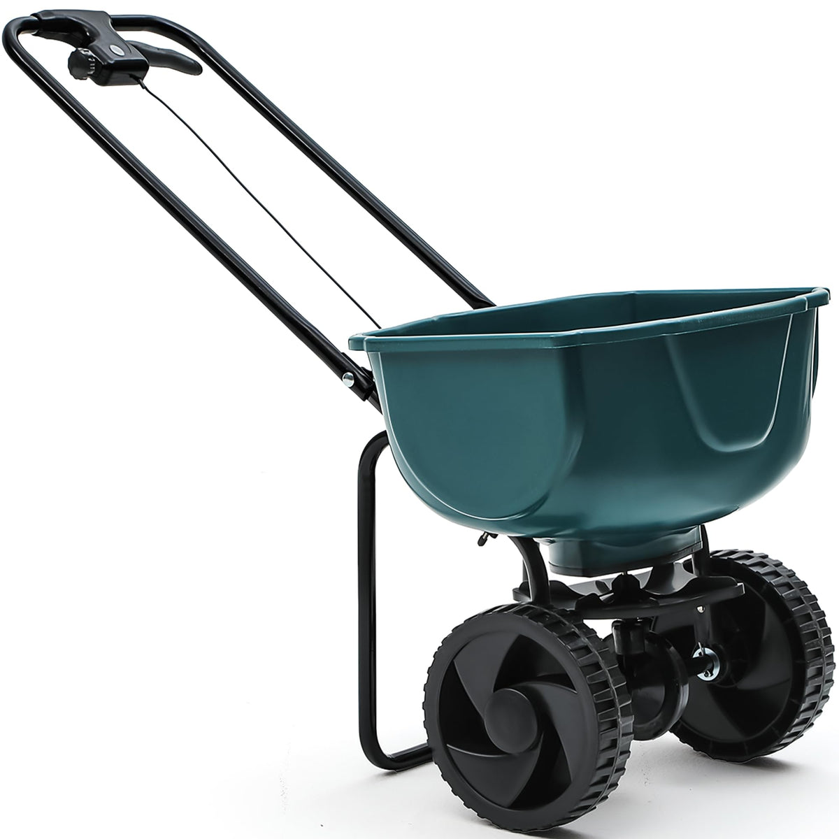 YITAMOTOR front view showing full spreader and large hopper for faster jobs