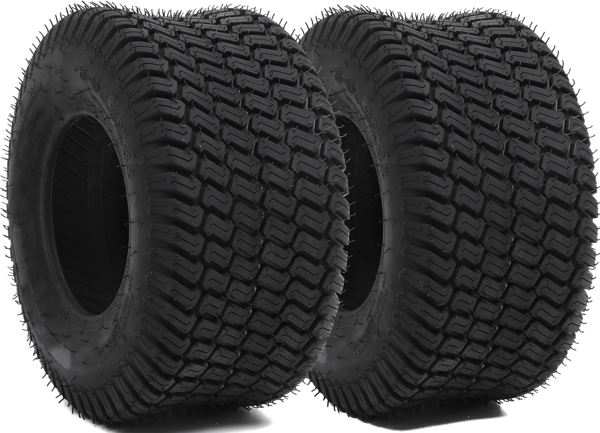YITAMOTOR front profile of 18x8.50-8 tire showing turf-friendly design and protection
