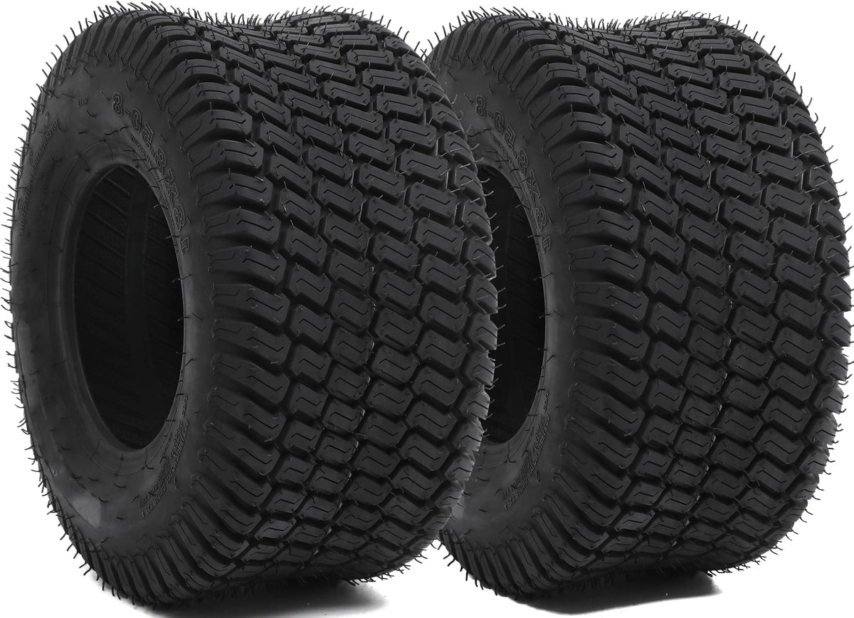 YITAMOTOR front profile of 18x8.50-8 tire showing turf-friendly design and protection