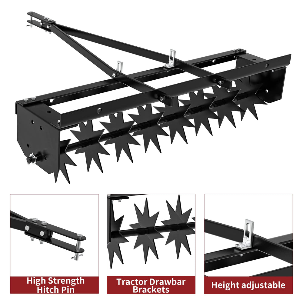 YITAMOTOR universal hitch connection to ATV showing quick, stable attachment