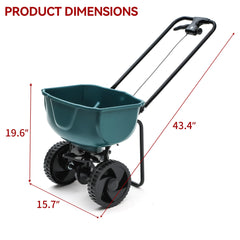 YITAMOTOR hopper close-up highlighting 60 lb capacity for fewer refills