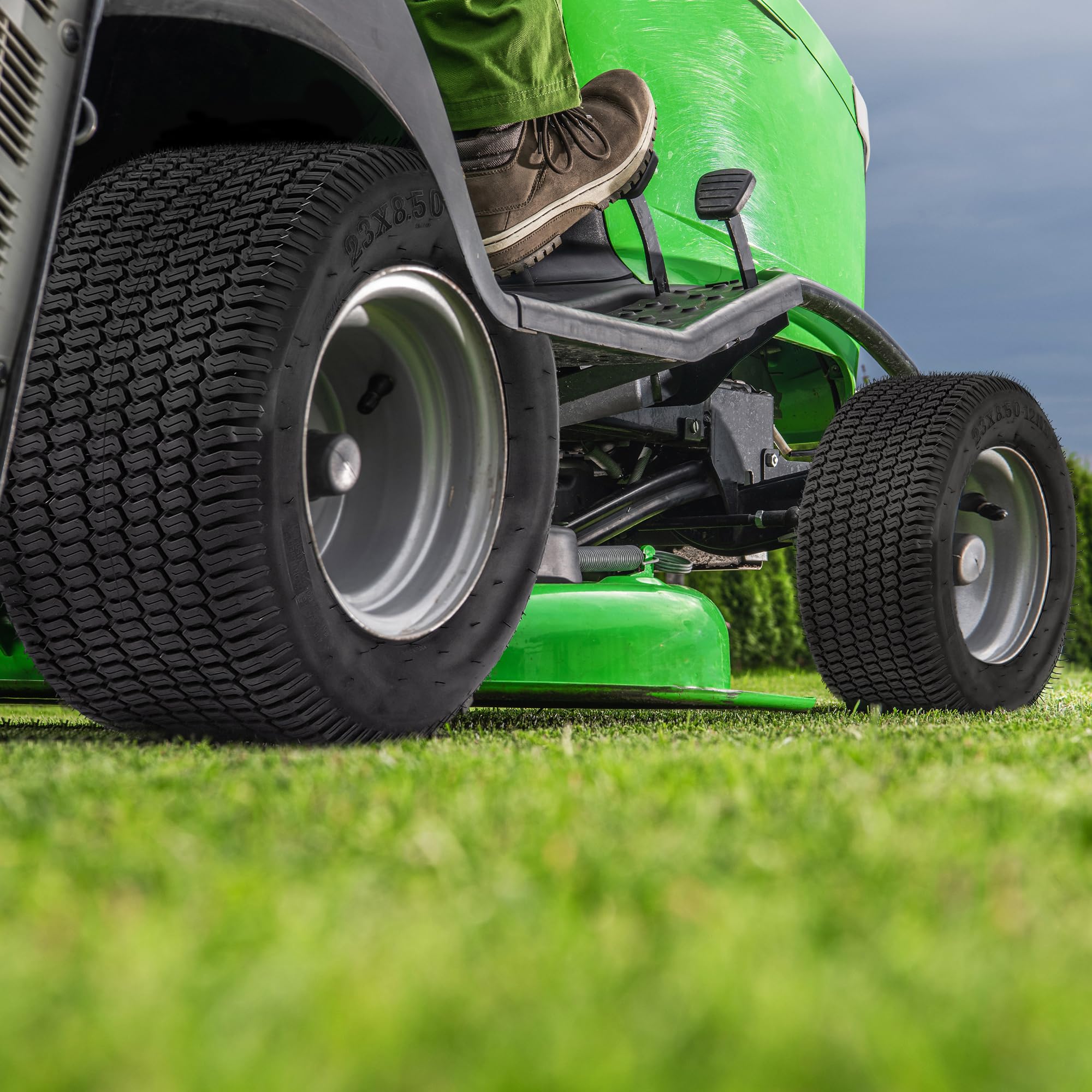 YITAMOTOR on a garden tractor in yard conveying reliable performance