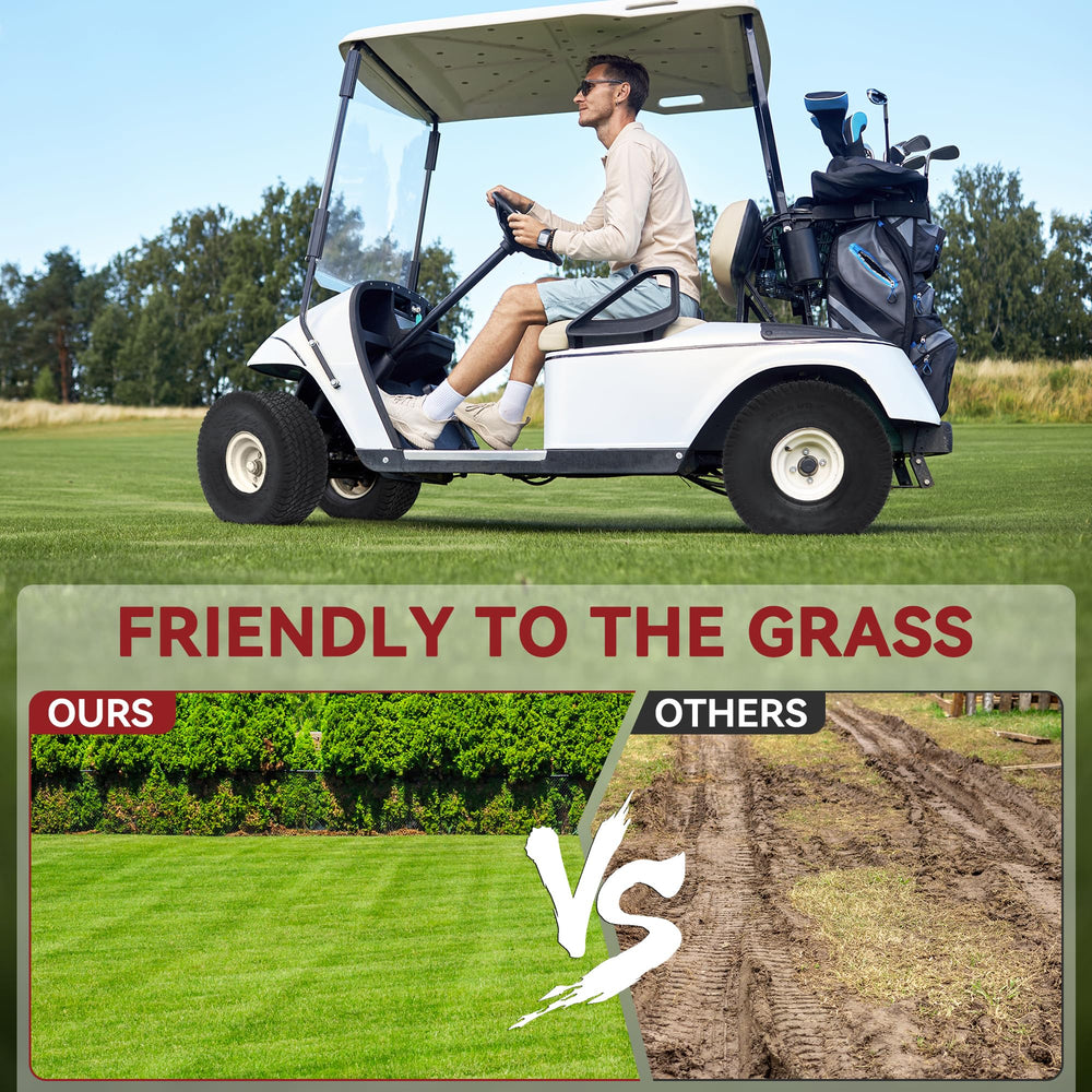 YITAMOTOR mounted on a riding mower demonstrating improved traction and quiet ride