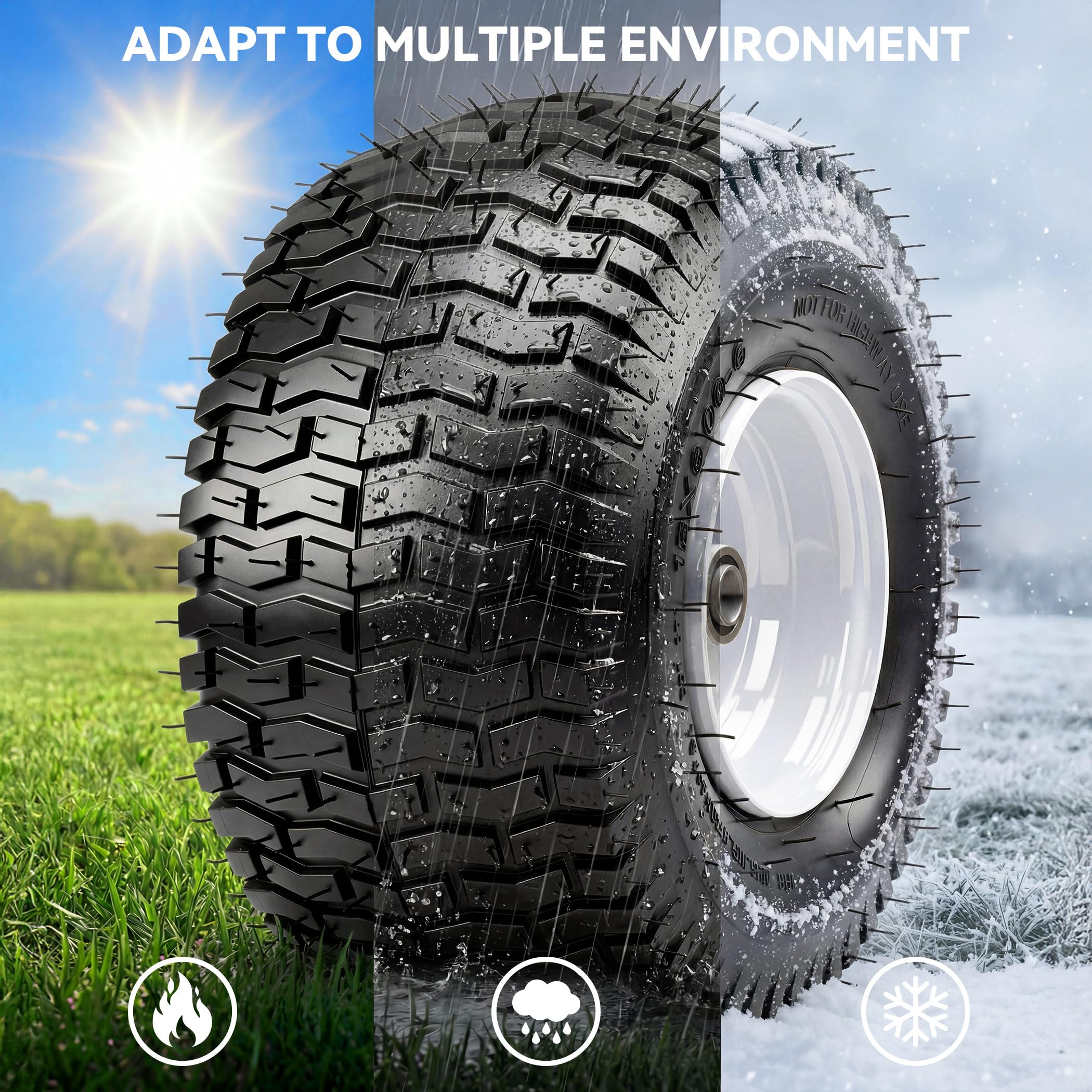 YITAMOTOR wheel mounted on tractor demonstrating improved handling and stability