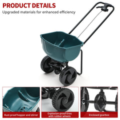 YITAMOTOR 9-inch wheel detail providing smoother push on rough terrain