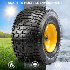 YITAMOTOR side profile showing 15" diameter and balanced footprint for stability