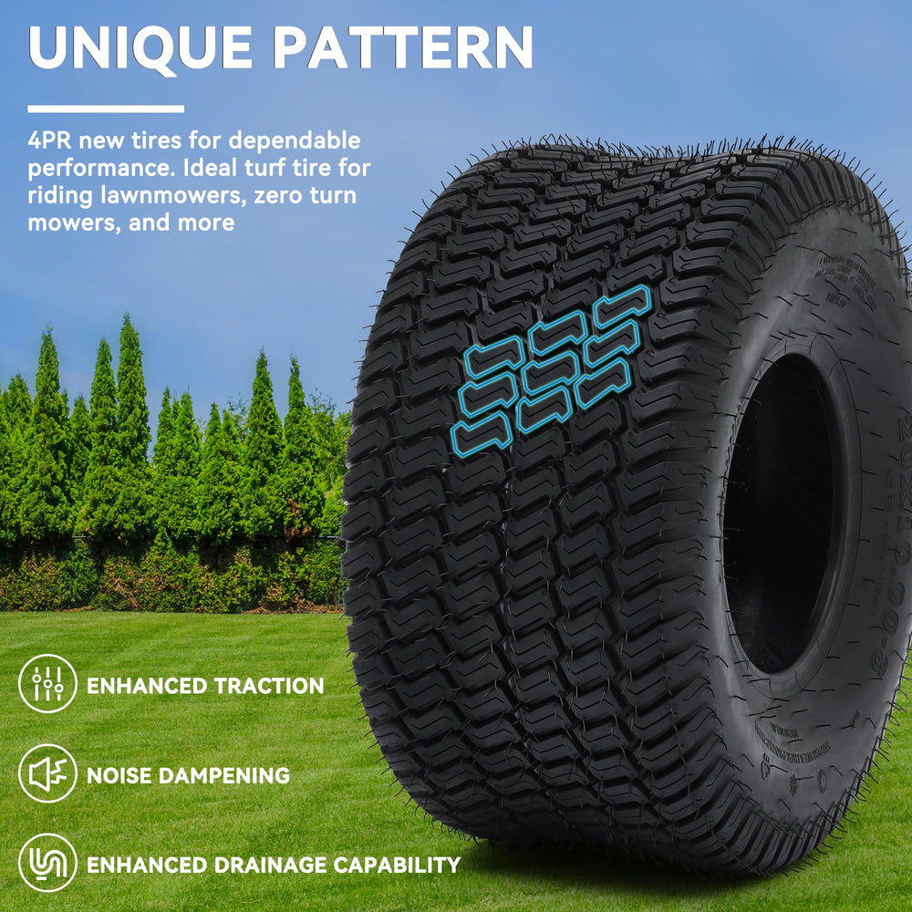 YITAMOTOR side profile displaying turf-friendly tread for gentler traction