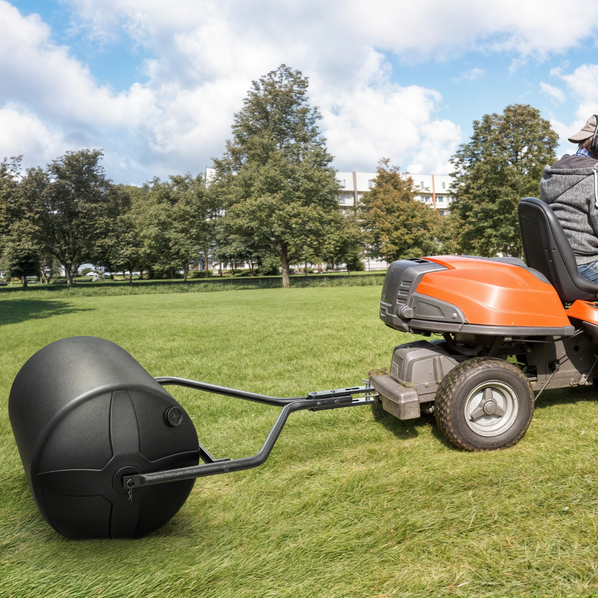 YITAMOTOR drained roller standing upright for compact storage and transport