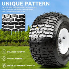 YITAMOTOR closeup of tread pattern providing turf-friendly traction benefit