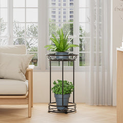 YIUKEA top tier detail showing pot fit and sturdy tray support