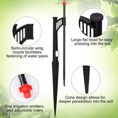 Yiyiring stake inserted in soil illustrating stability and anchoring benefit