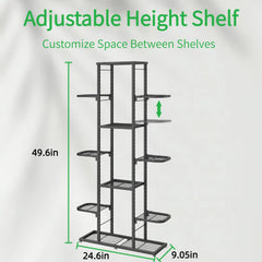 YIZAIJIA close-up of grooved shelves demonstrating adjustable-height benefit