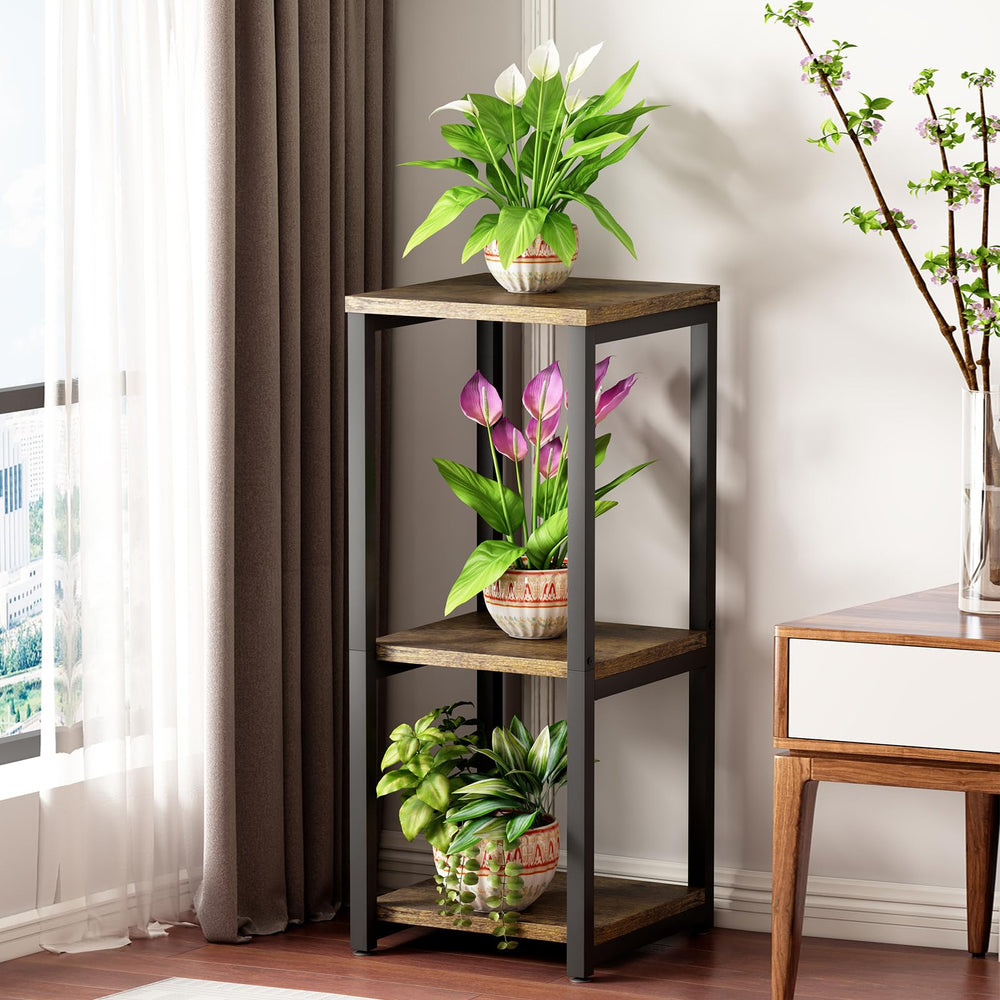YIZAIJIA shelf in living room with plants showing attractive decor and organization