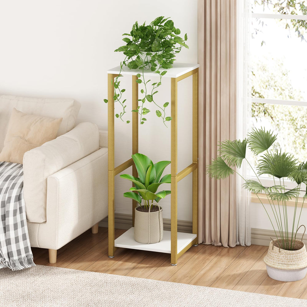 YIZAIJIA plant stand placed in a corner saving floor space effectively