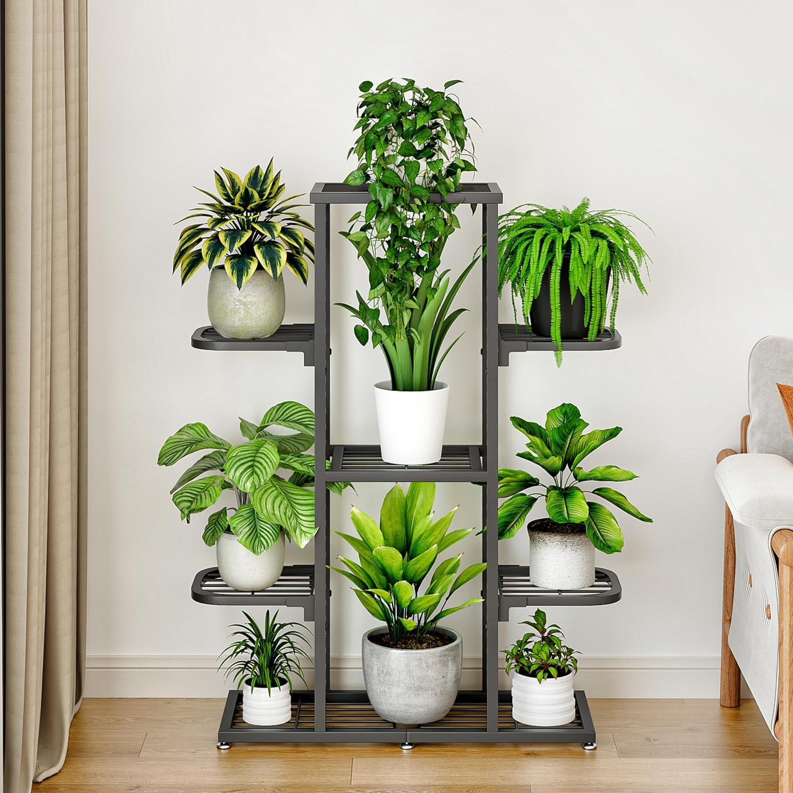 YIZAIJIA with potted plants to show assembled scale and capacity for multiple pots benefit
