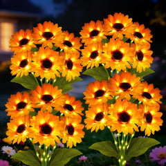 YJFWAL front packaging showing four-pack sunflower stakes and benefits
