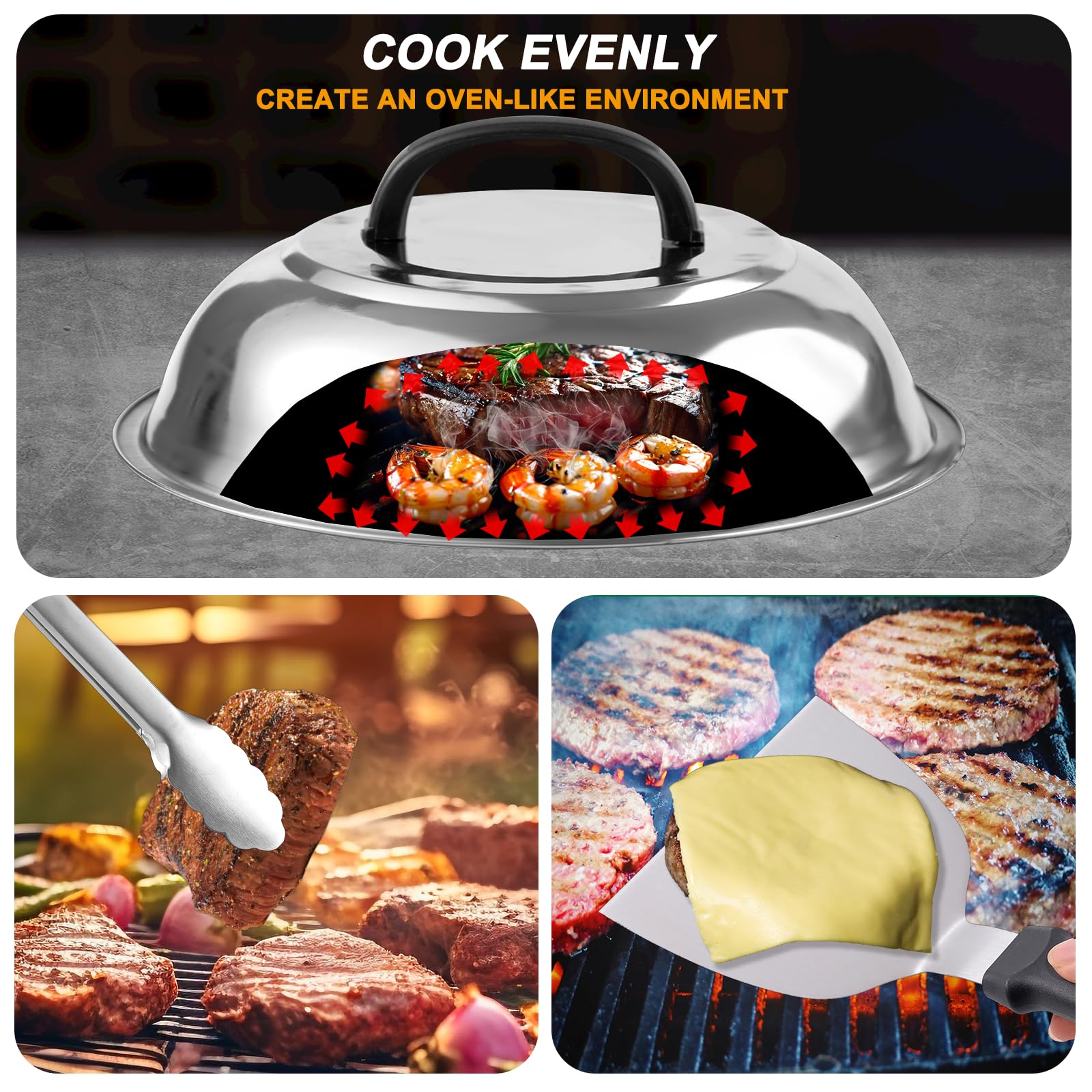 YJHOLE heat-resistant gloves and apron protecting hands and clothes