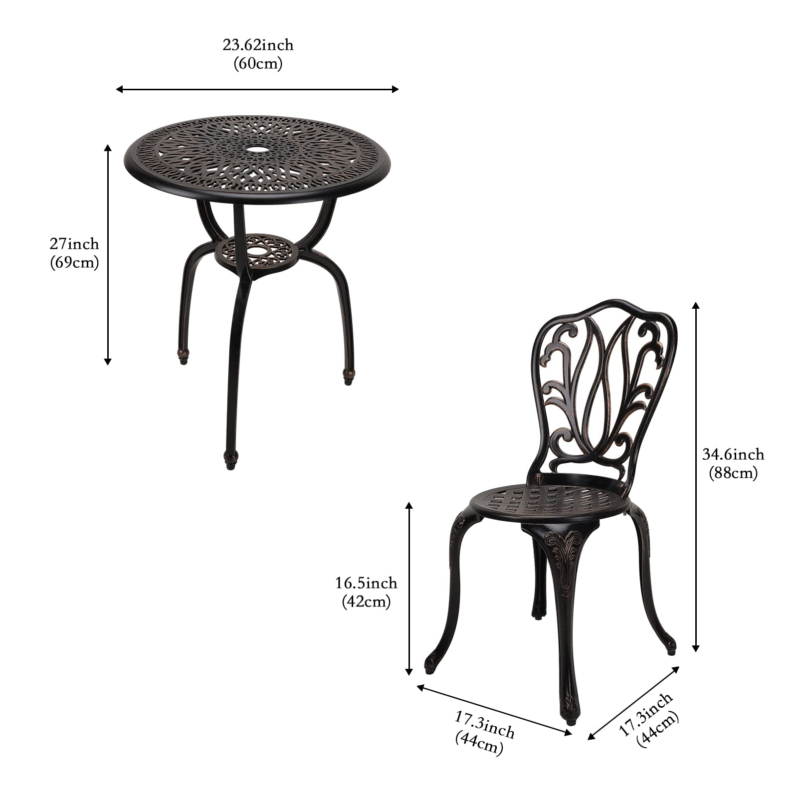 YKSY&YKSY chair side profile showing size and comfortable seating posture
