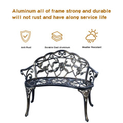 YKSY&YKSY cast aluminum texture close-up showing rust-resistant finish benefit