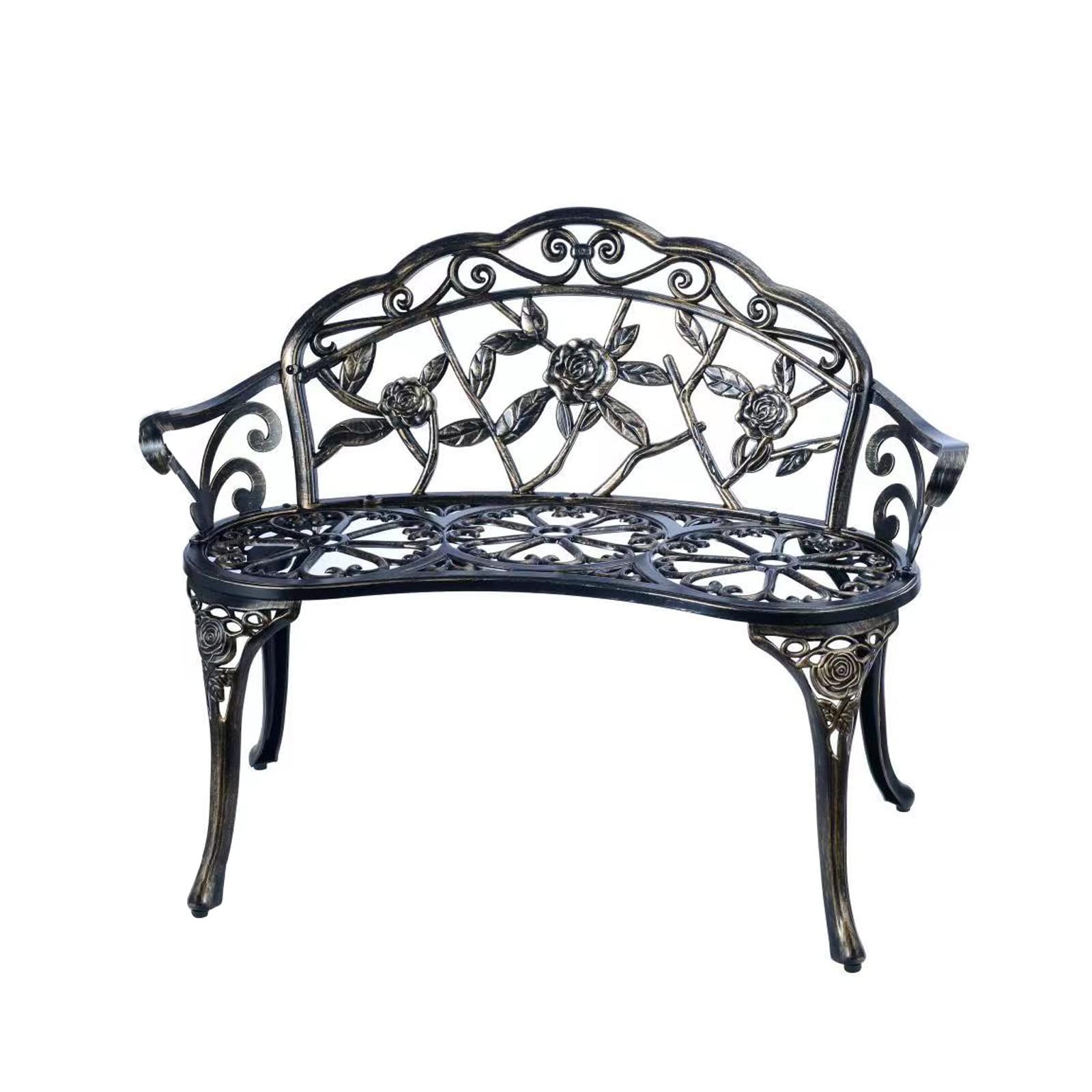 YKSY&YKSY copper bench front view showing seating and decorative benefits