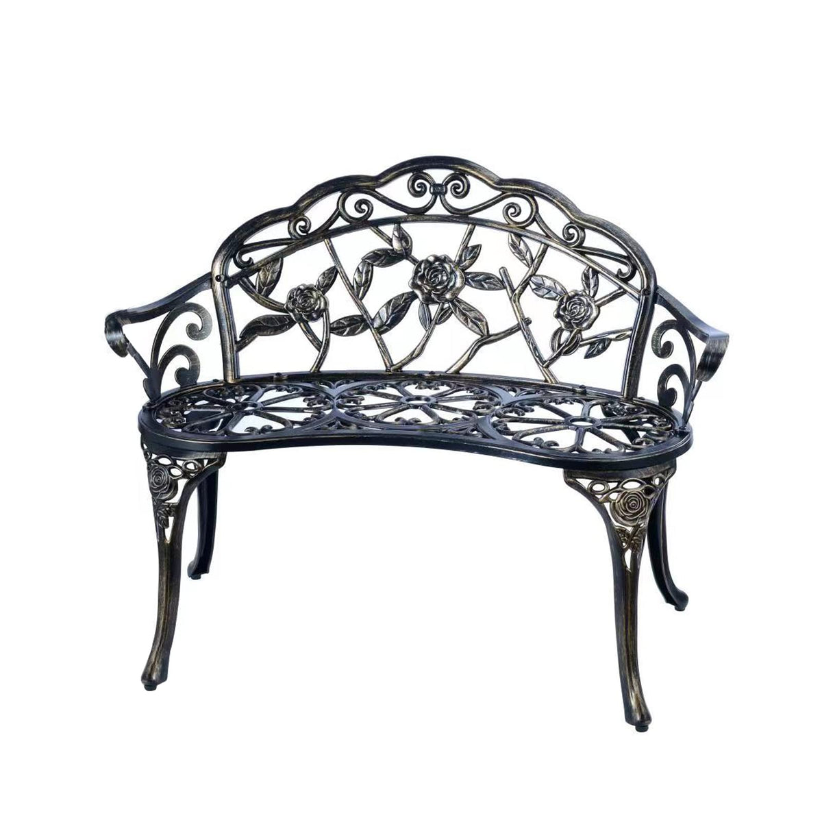 YKSY&YKSY copper bench front view showing seating and decorative benefits