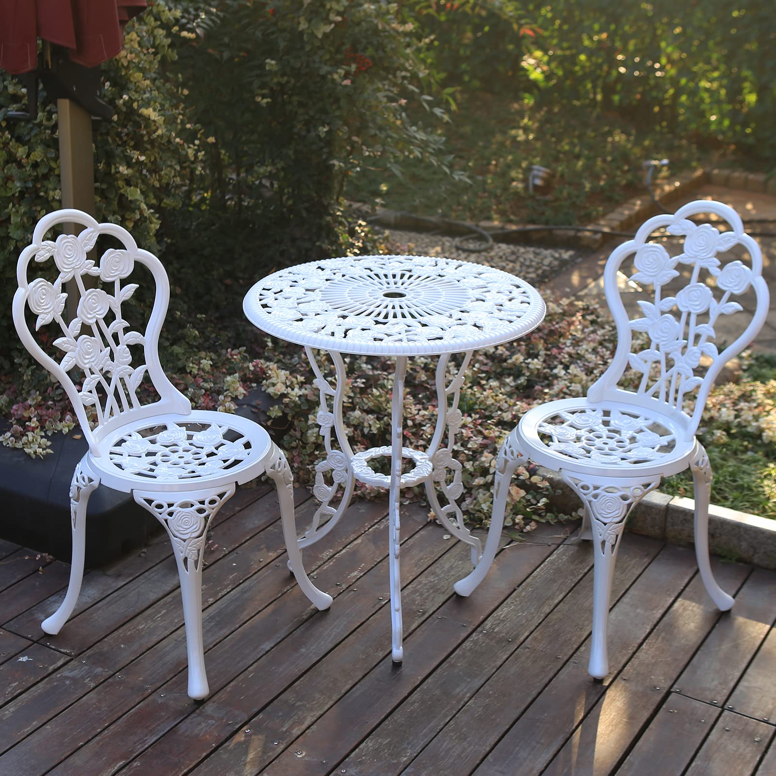 YKSY&YKSY styled on a balcony with decor showing how it enhances small outdoor spaces benefit