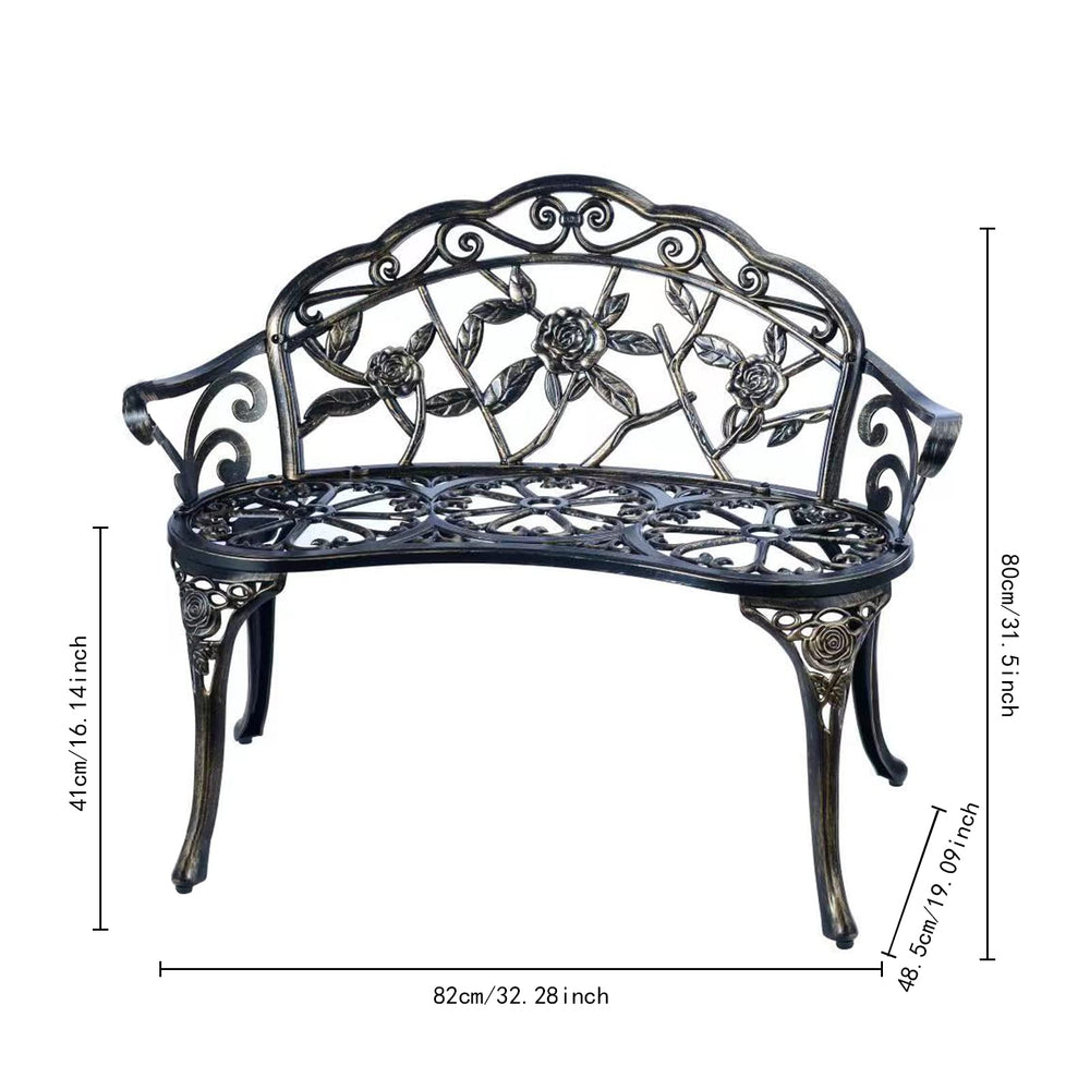 YKSY&YKSY bench size comparison with tape measure showing compact fit benefit