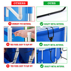 YLSAZL cover draped on hooks showing protection from ground dirt