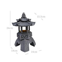 YLSMILE pagoda side profile highlighting tiered design and shape
